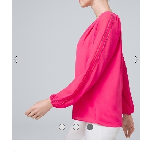 New - vibrant pink tie blouse - Picture 4 of 6